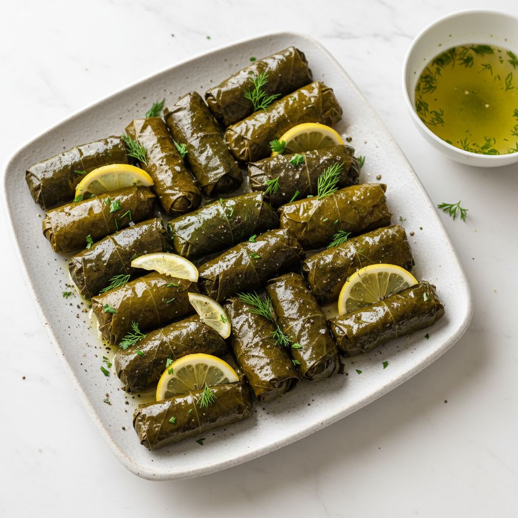Dolmades (Stuffed Grape Leaves) — recipe cover