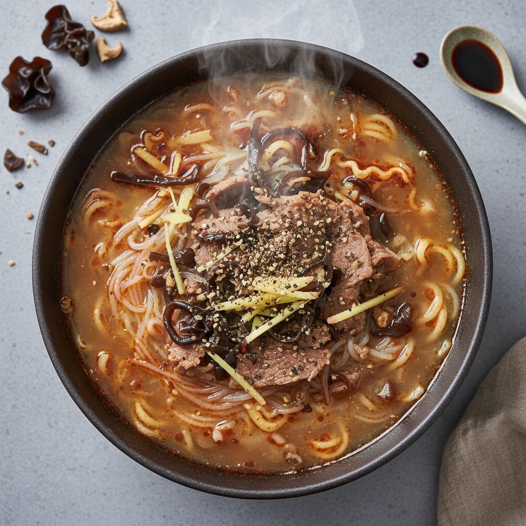 Hulatang (Chinese Hot and Spicy Beef Soup) — recipe cover