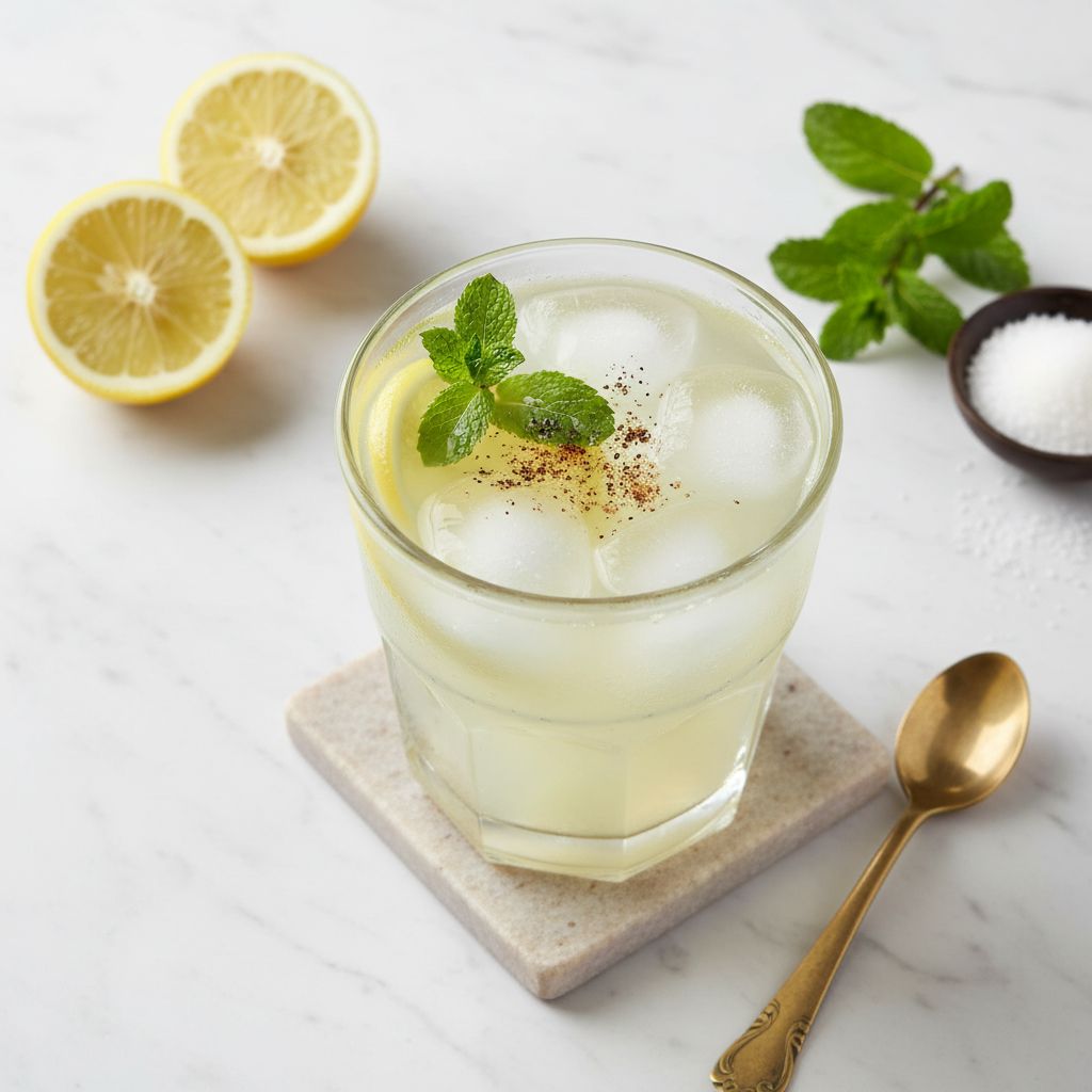 Refreshing Indian Lemon Sharbat (Nimbu Pani) — recipe cover