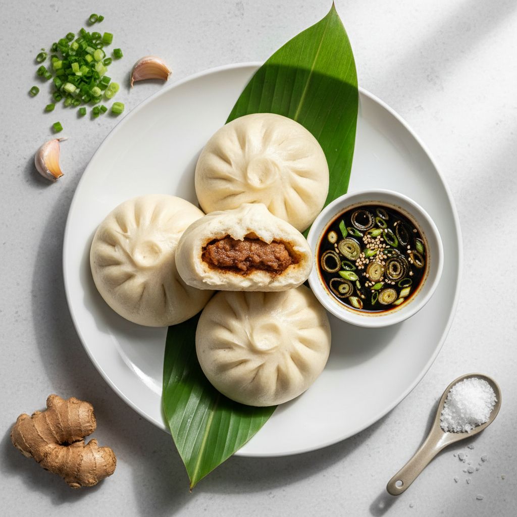 Steamed Pork Buns (Baozi) — recipe cover