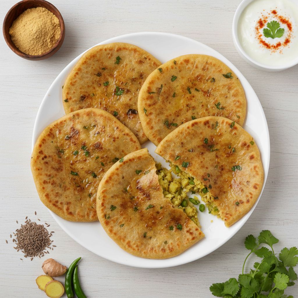 Aloo Paratha (Indian Stuffed Flatbread) — recipe cover