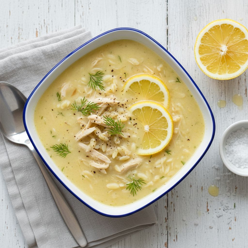 Avgolemono (Greek Lemon-Egg Soup) — recipe cover