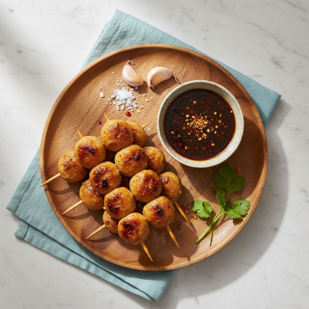 Thai Grilled Meatballs (Look Chin Ping) — recipe cover
