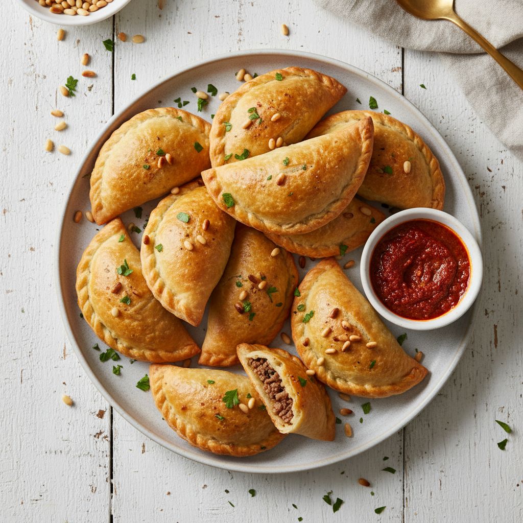 Beef Sambousek — recipe cover