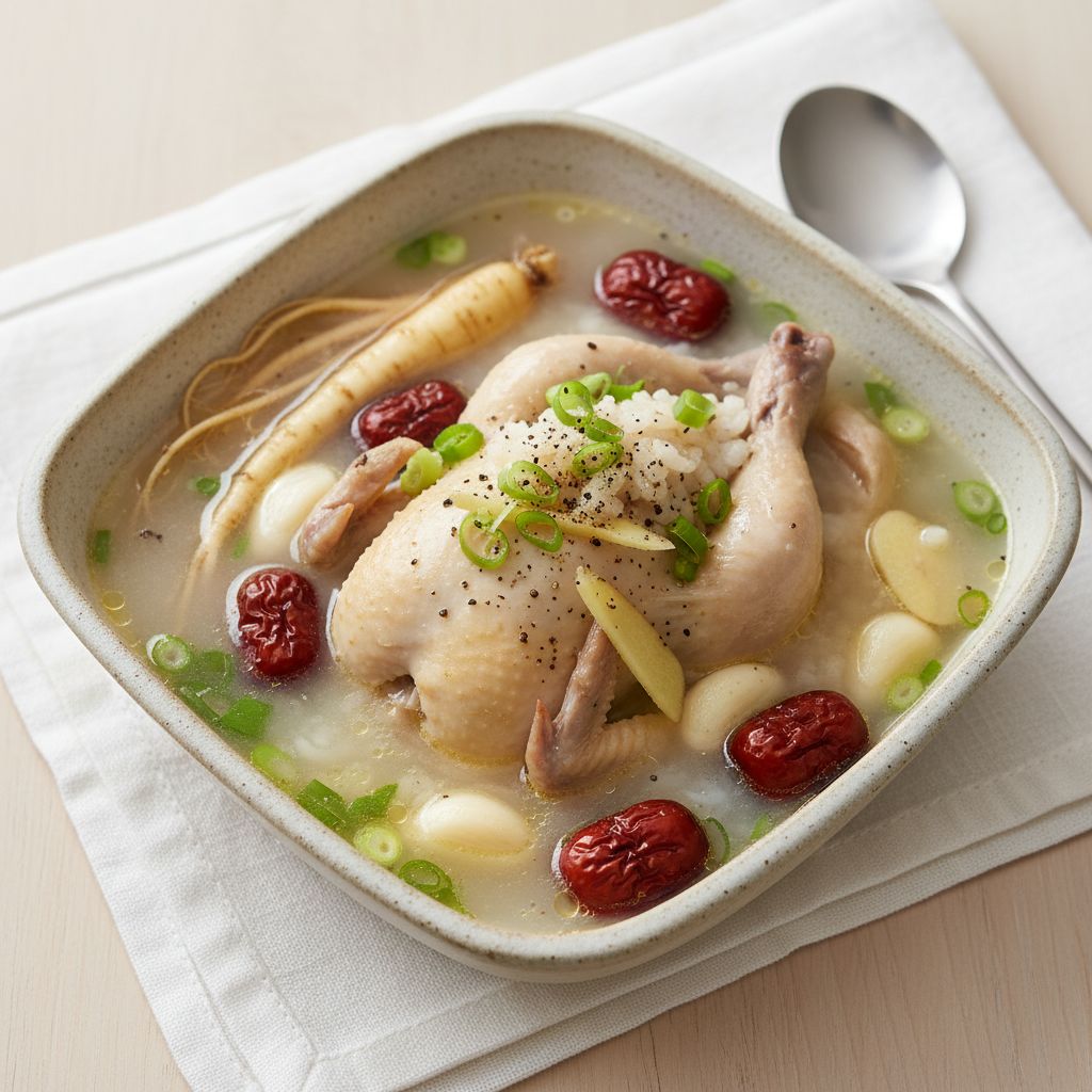 Samgyetang (Korean Ginseng Chicken Soup) — recipe cover