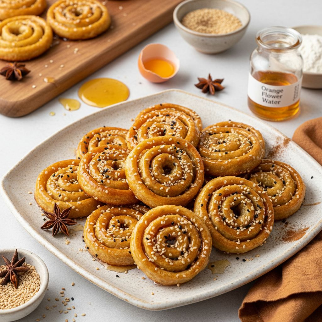 Chebakia (Moroccan Sesame Cookies)
