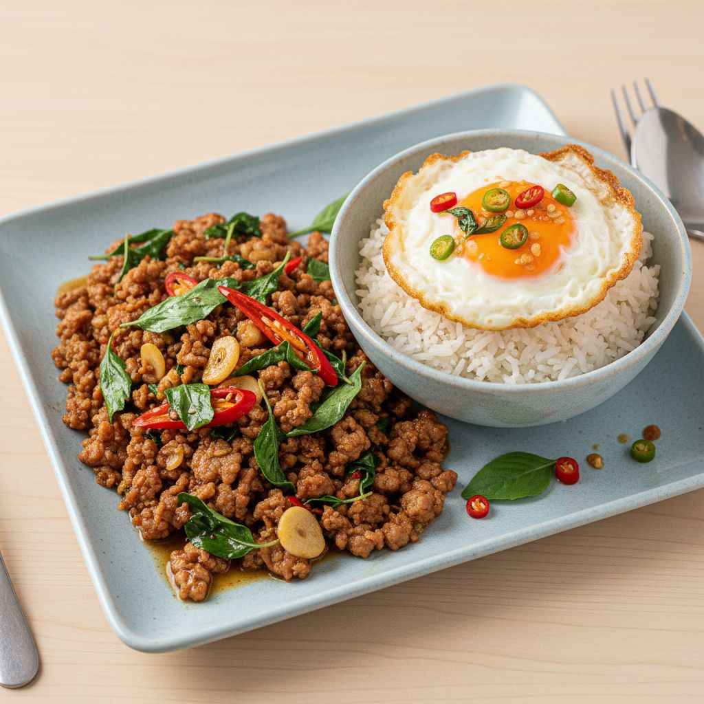 Pad Kra Pao (Thai Basil Stir-fry) — recipe cover