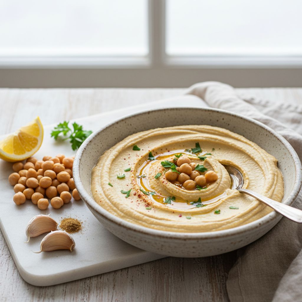 Creamy Homemade Hummus — recipe cover