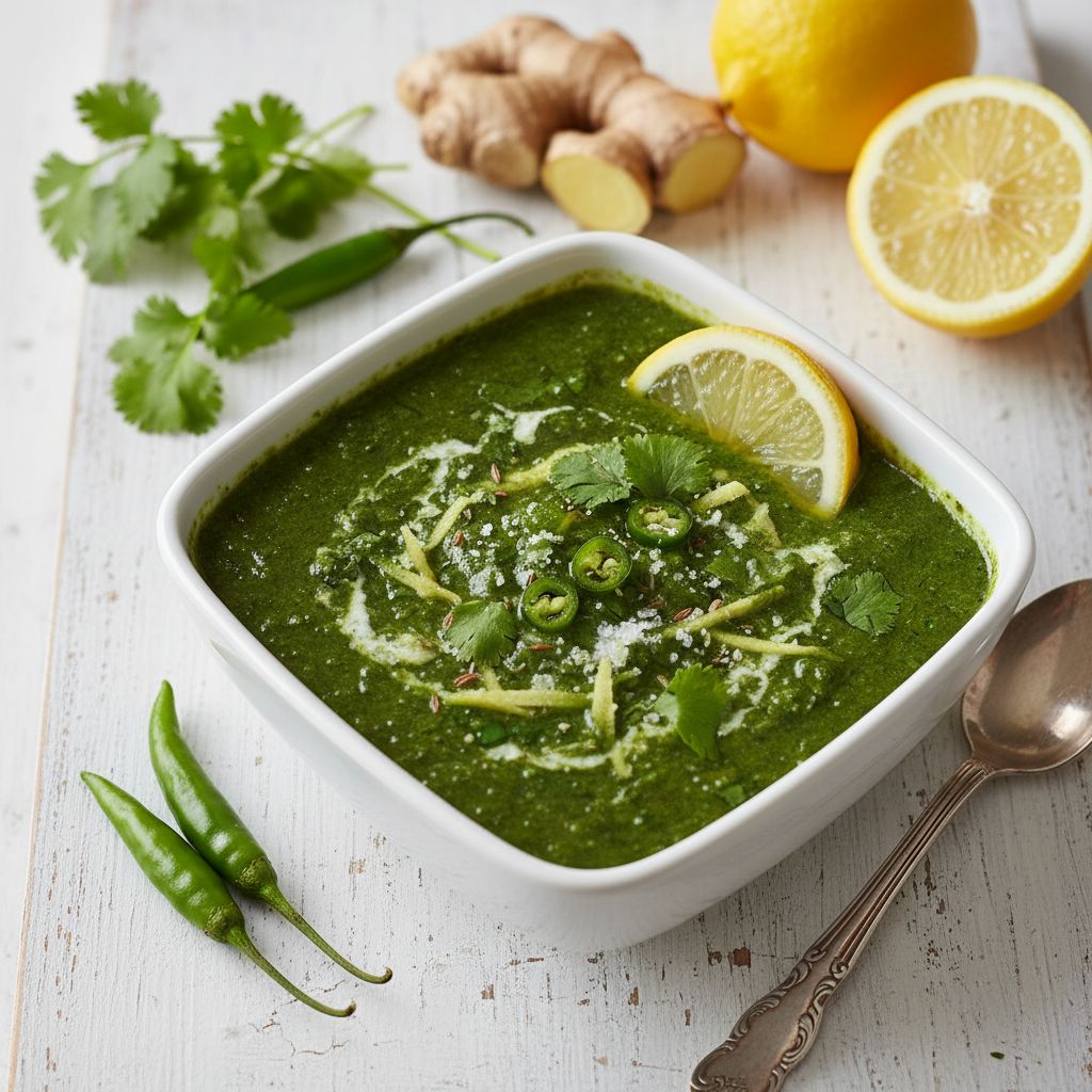 Coriander Chutney (Dhania Chutney) — recipe cover