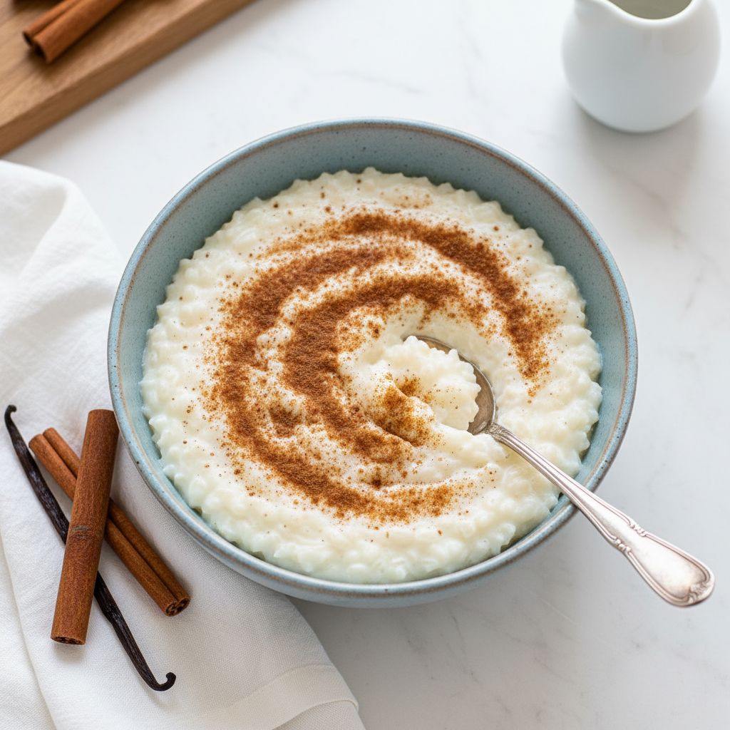 Rizogalo (Greek Rice Pudding) — recipe cover