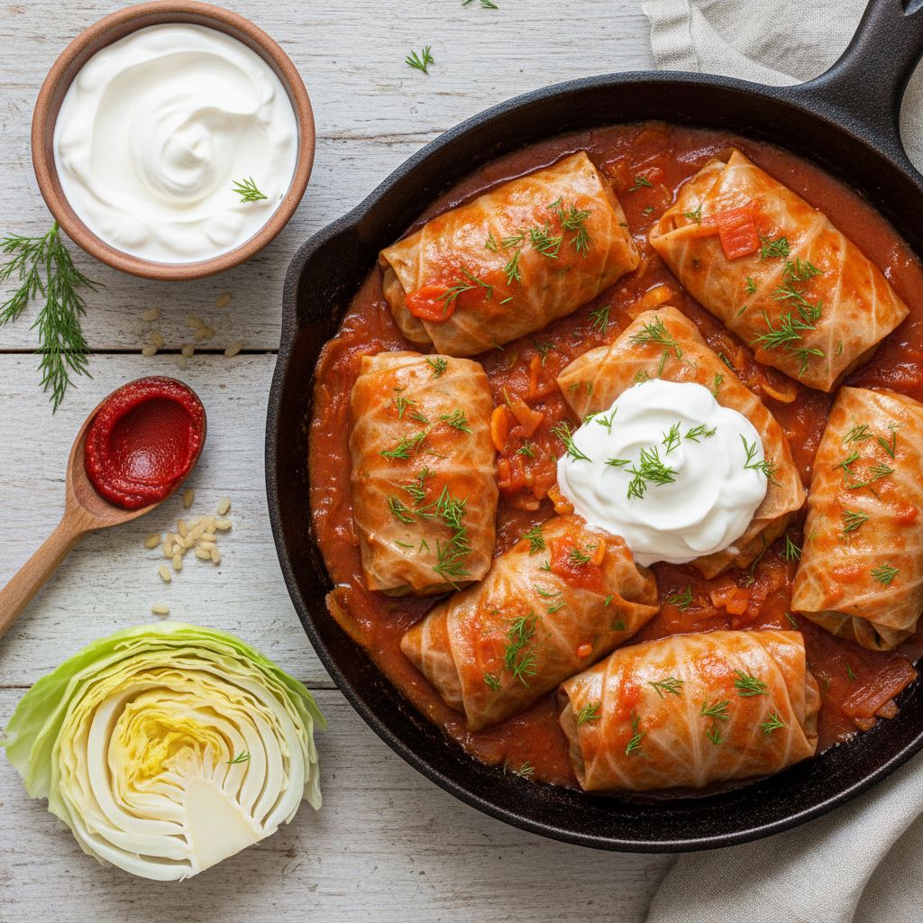 Ukrainian Cabbage Rolls (Holubtsi) — recipe cover