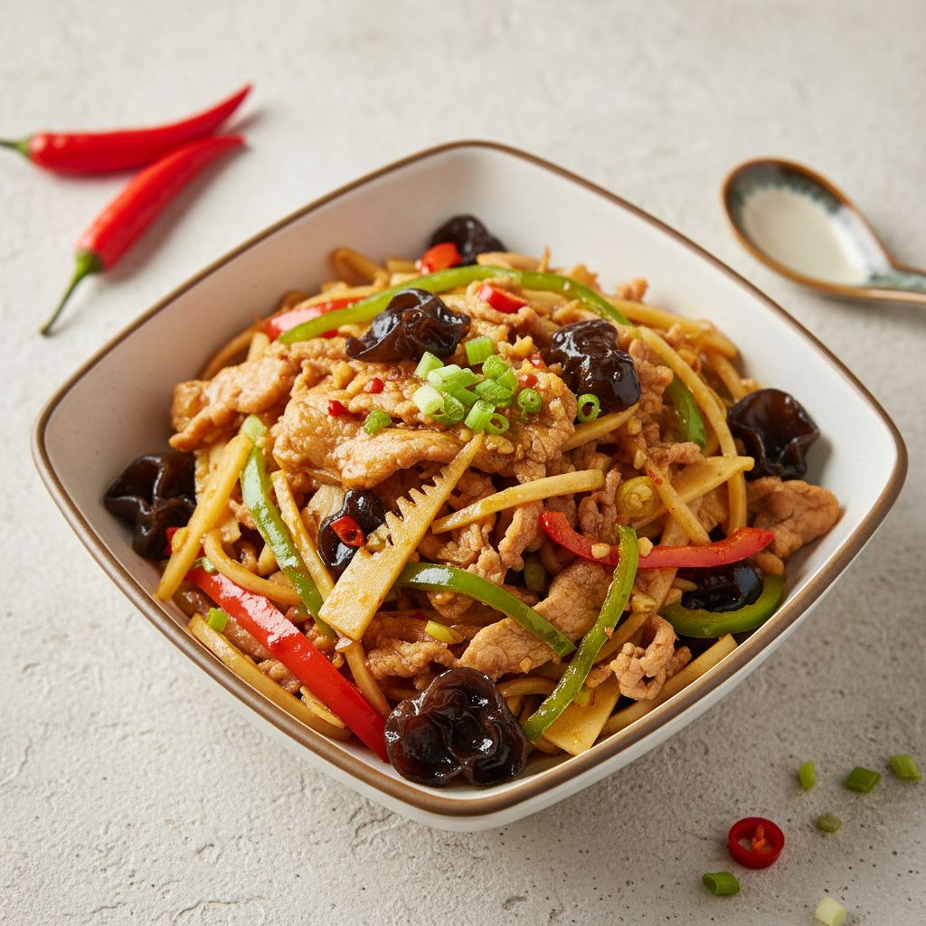 Fish-Fragrant Shredded Pork (Yuxiang Rousi) — recipe cover
