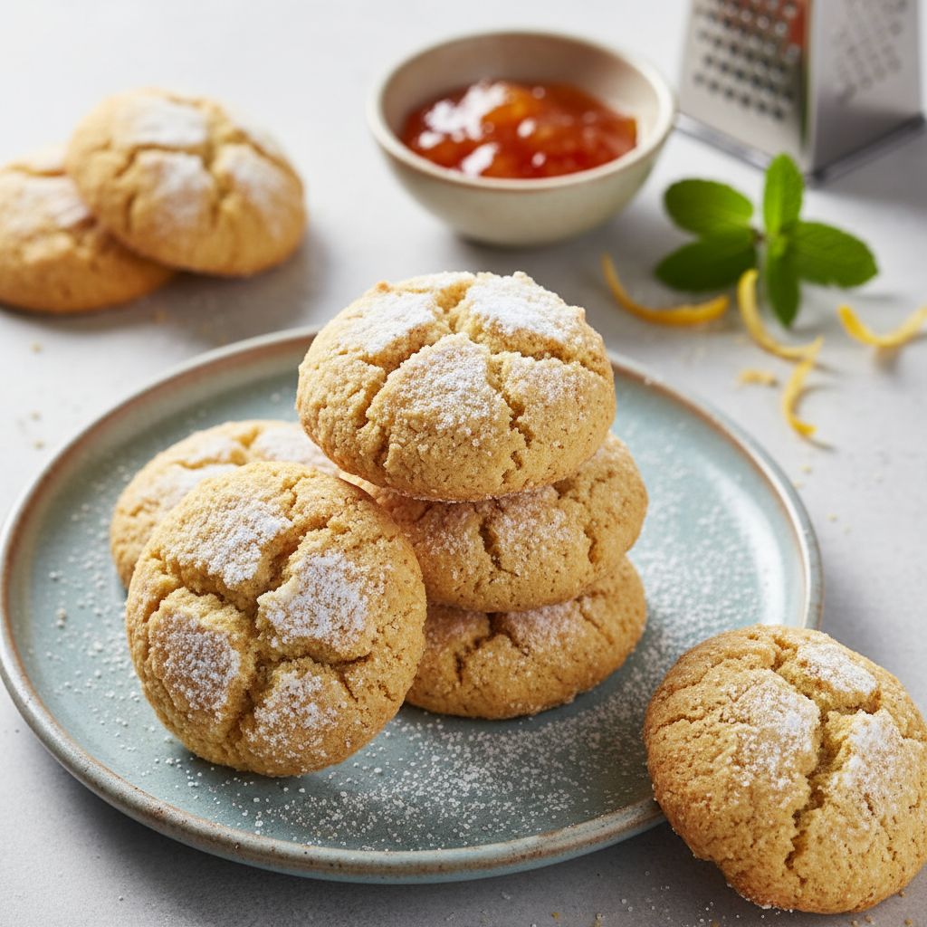 Ghriba (Moroccan Semolina and Coconut Cookies) — recipe cover
