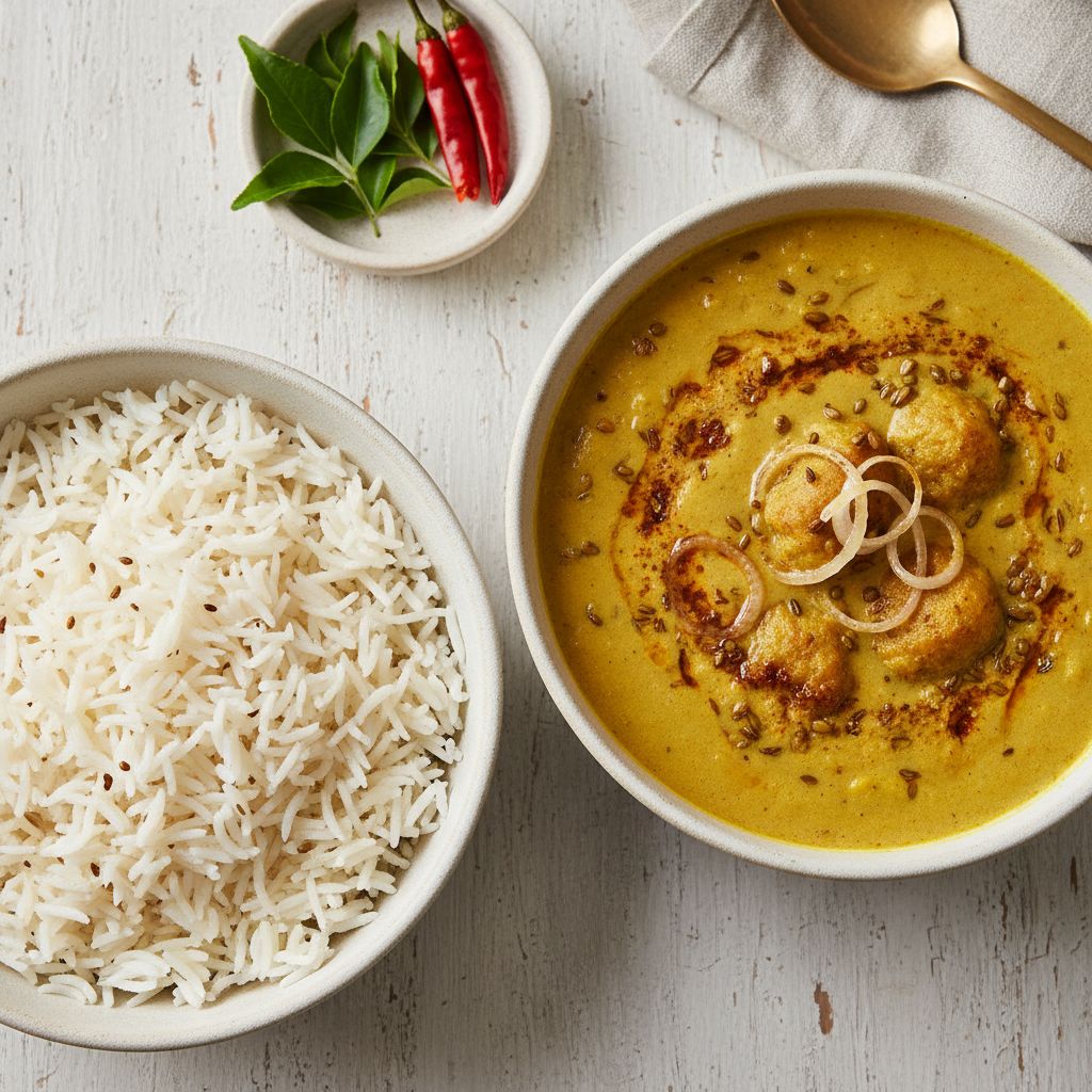 Kadhi Chawal — recipe cover