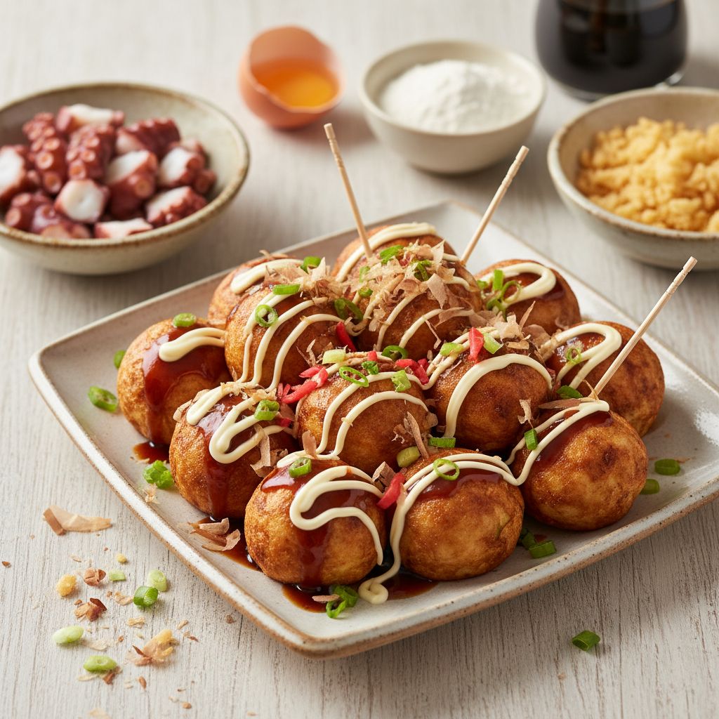 Takoyaki (Octopus Balls) — recipe cover