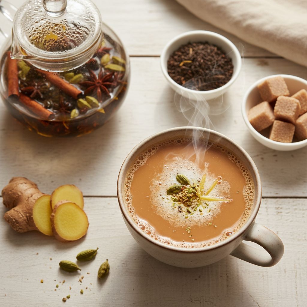 Ginger and Cardamom Masala Chai