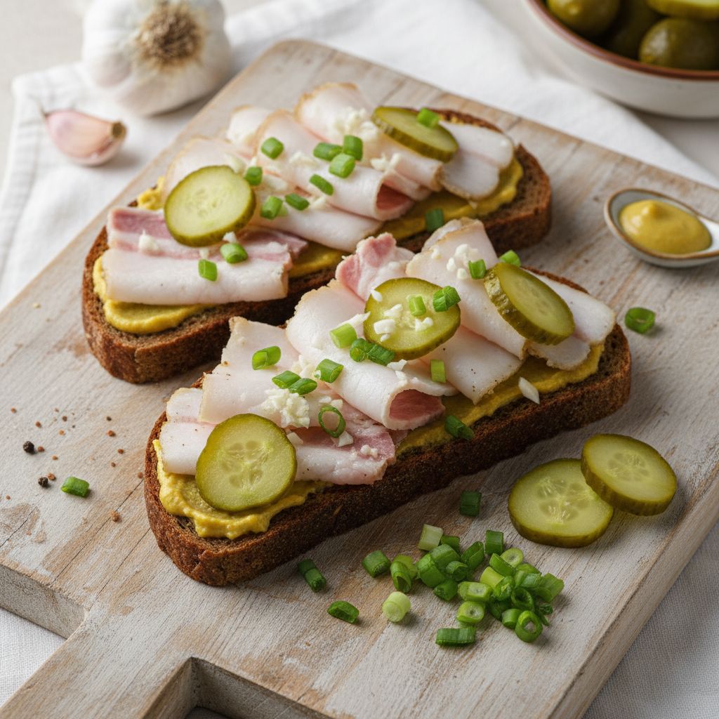 Ukrainian Salo Sandwich — recipe cover