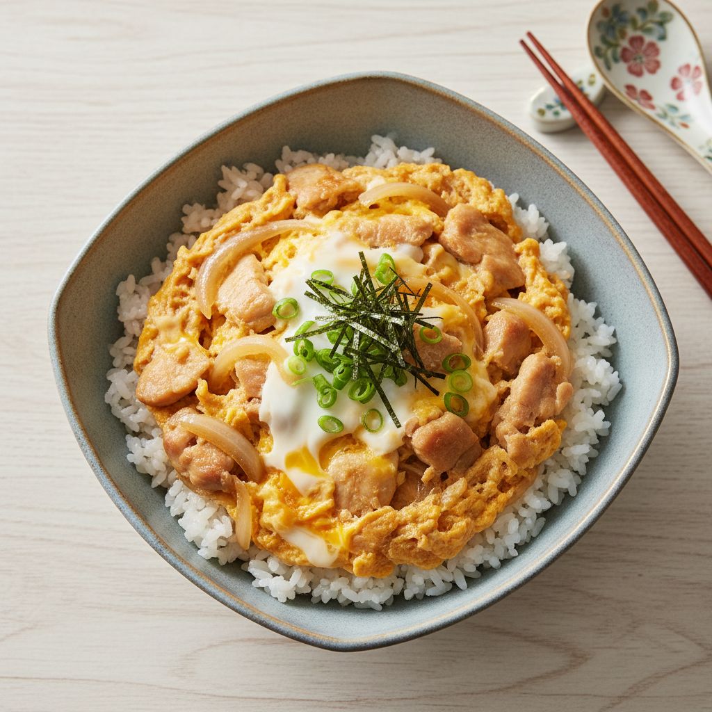 Oyakodon (Japanese Chicken and Egg Bowl) — recipe cover