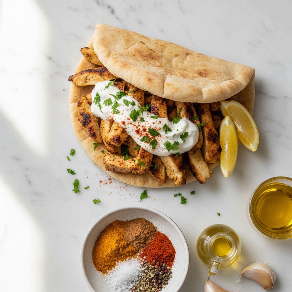 Mediterranean Chicken Shawarma — recipe cover