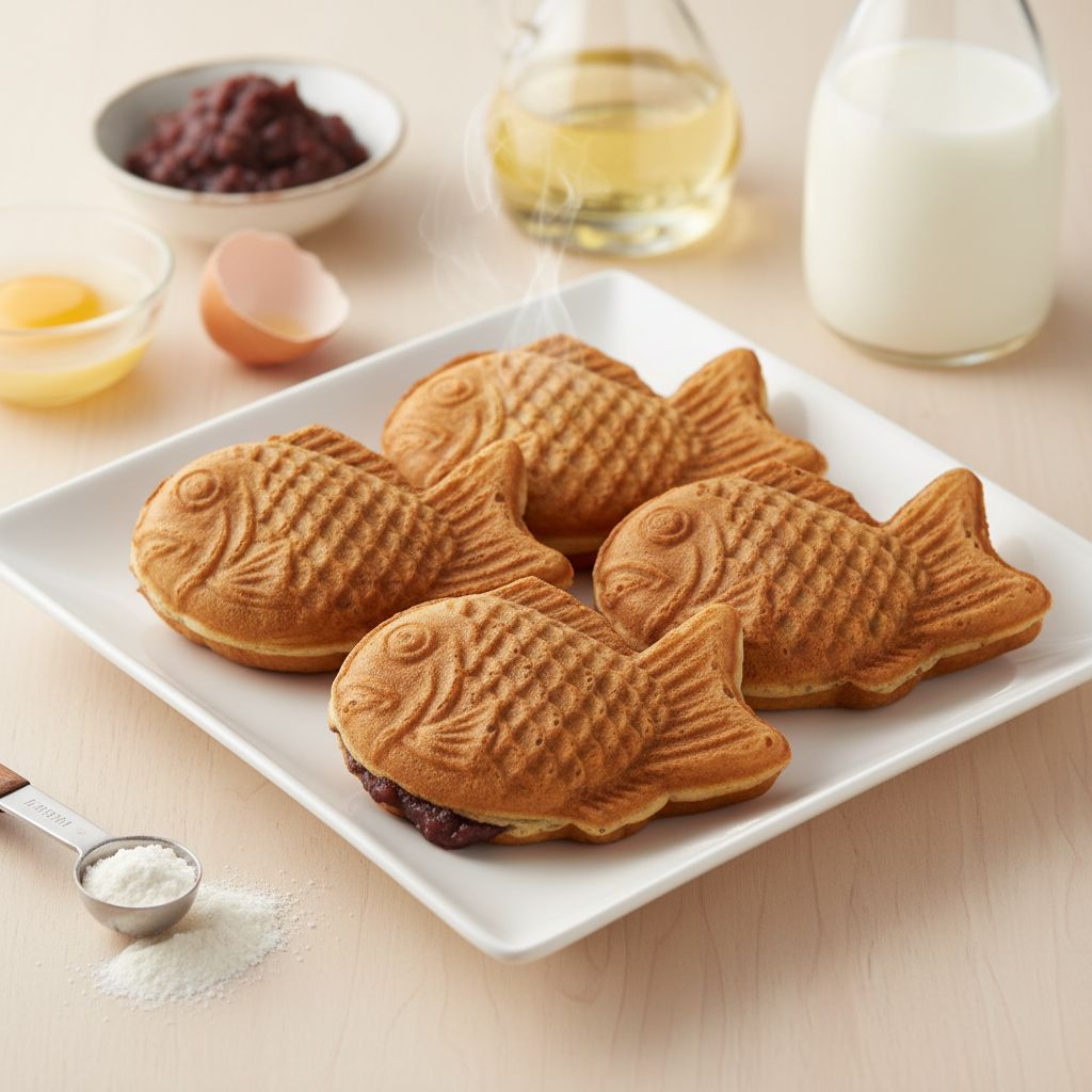 Taiyaki (Japanese Fish-Shaped Cake) — recipe cover