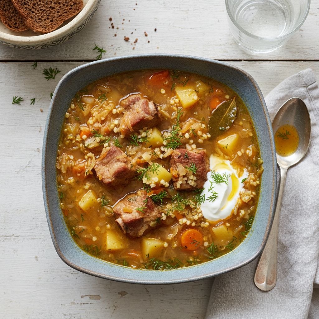 Kapusnyak (Traditional Sauerkraut Soup) — recipe cover