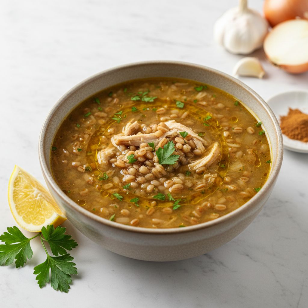 Freekeh Soup with Chicken — recipe cover