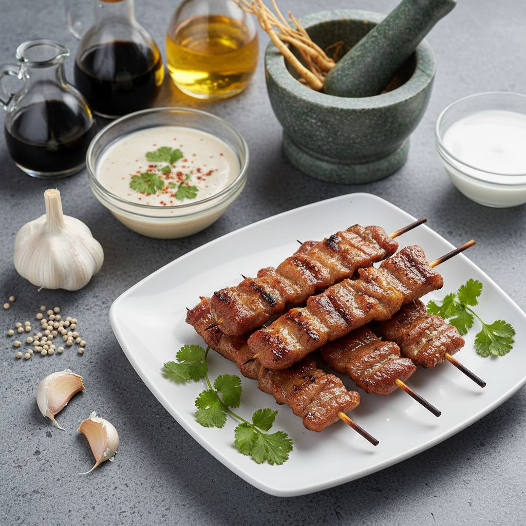 Moo Ping (Thai Grilled Pork Skewers) — recipe cover