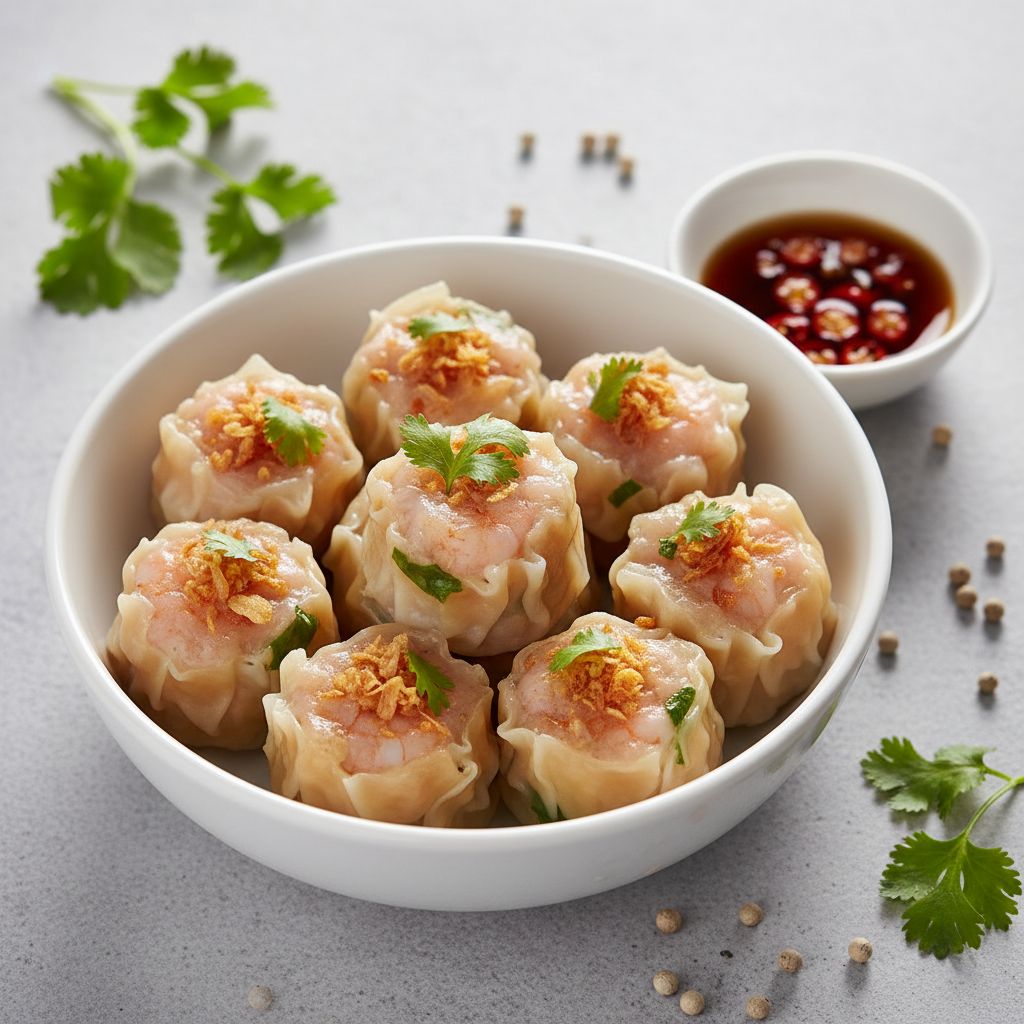 Khanom Jeeb (Thai Steamed Dumplings) — recipe cover