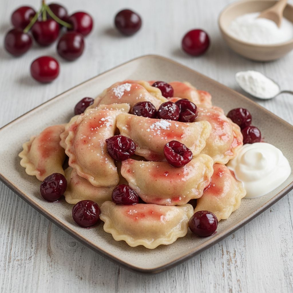 Varenyky with Sour Cherries — recipe cover