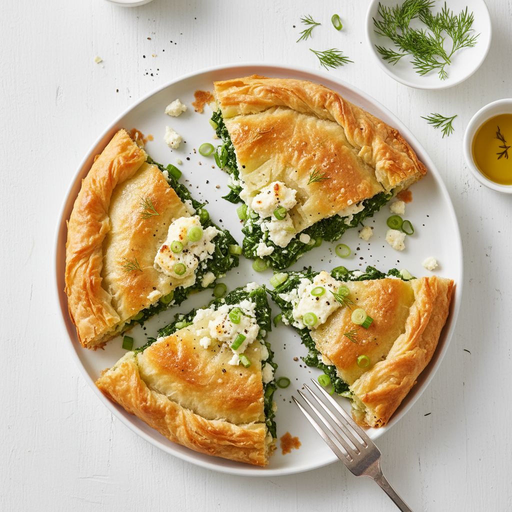 Greek Spinach Pie (Spanakopita) — recipe cover