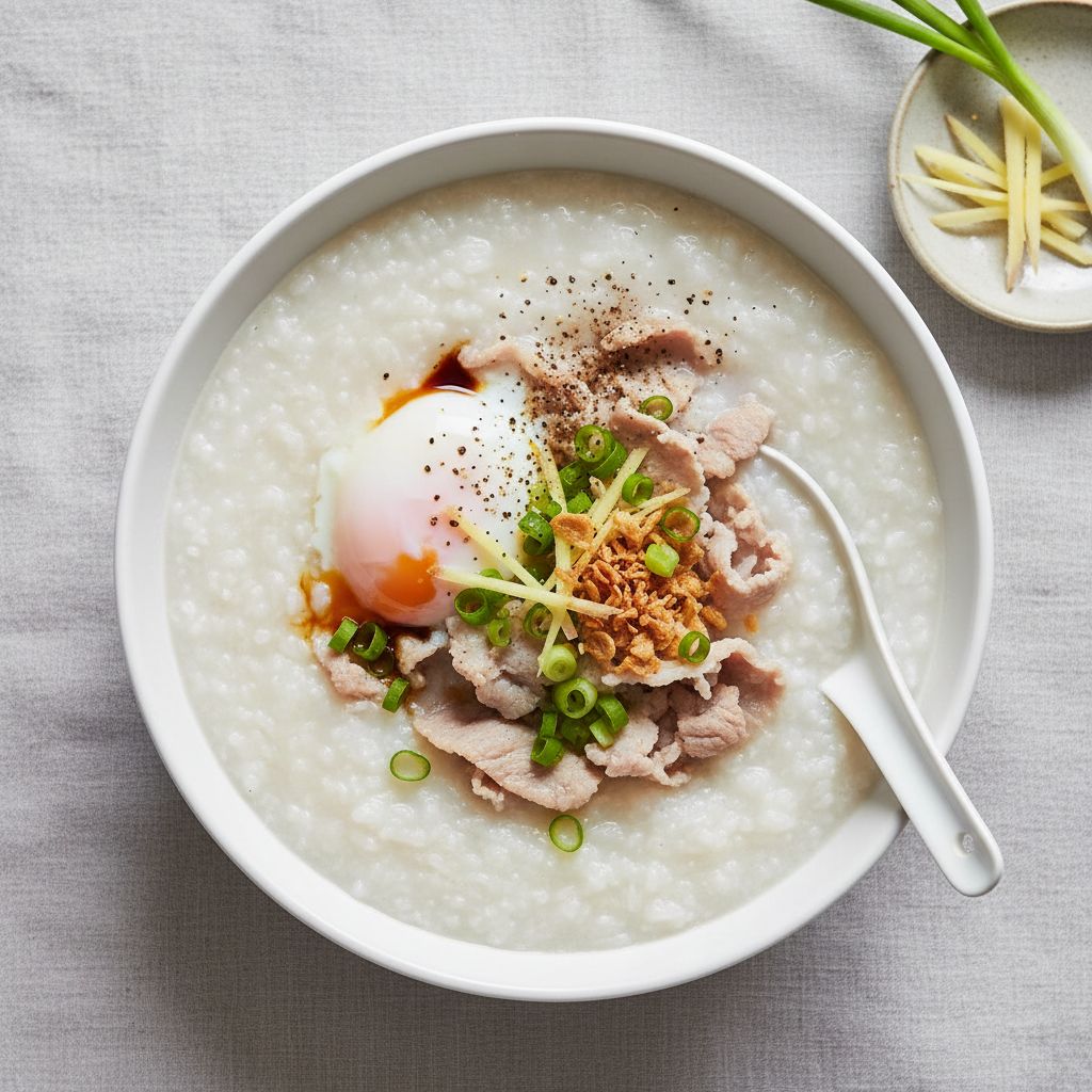 Thai Rice Porridge (Jok) — recipe cover
