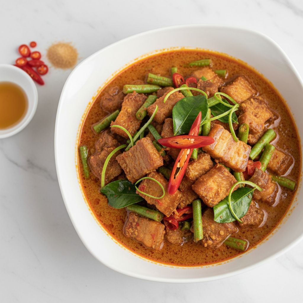 Phad Prik Gaeng (Thai Red Curry Stir-Fry) — recipe cover