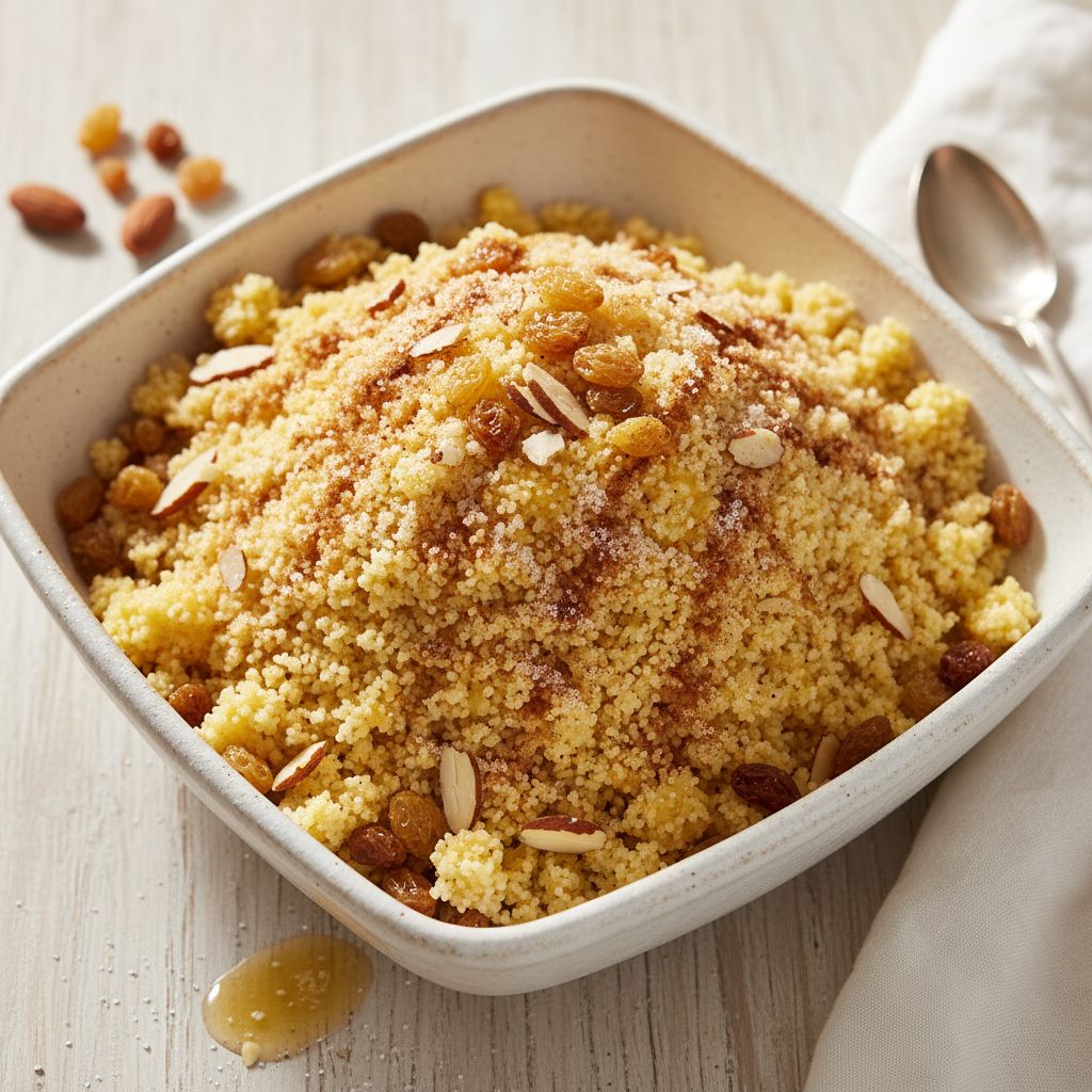 Seffa (Sweet Steamed Couscous) — recipe cover