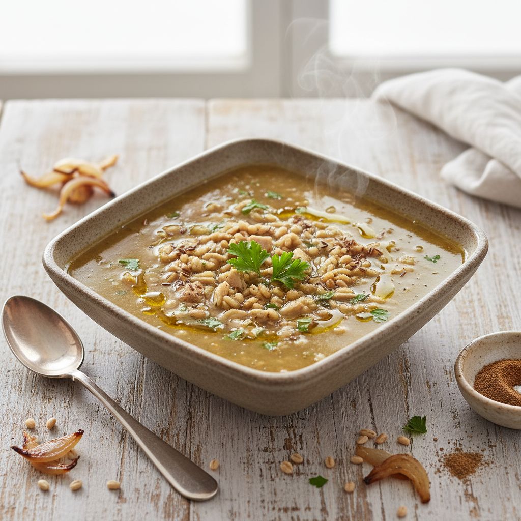 Freekeh Soup with Allspice — recipe cover