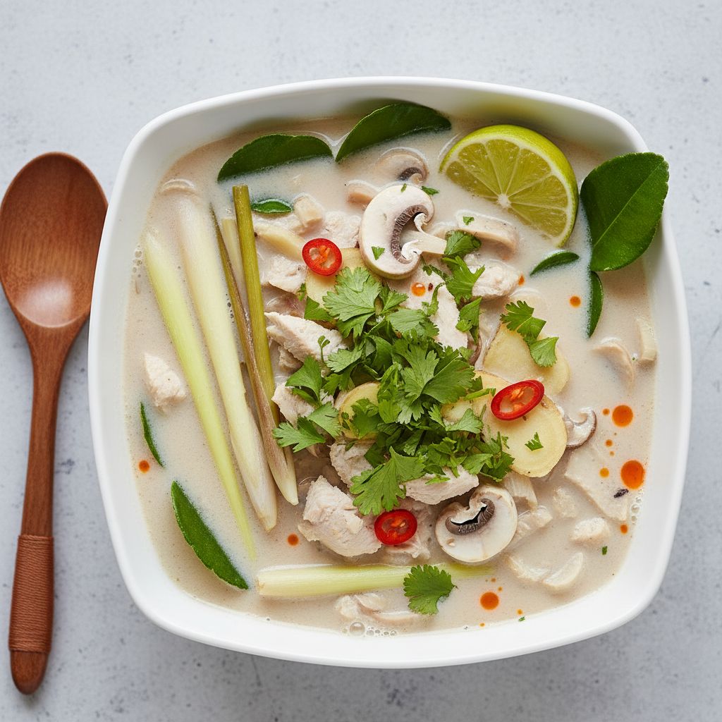 Tom Kha Gai (Thai Coconut Chicken Soup)
