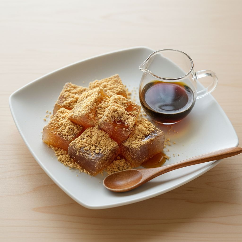 Warabimochi (Chilled Japanese Bracken Starch Mochi) — recipe cover