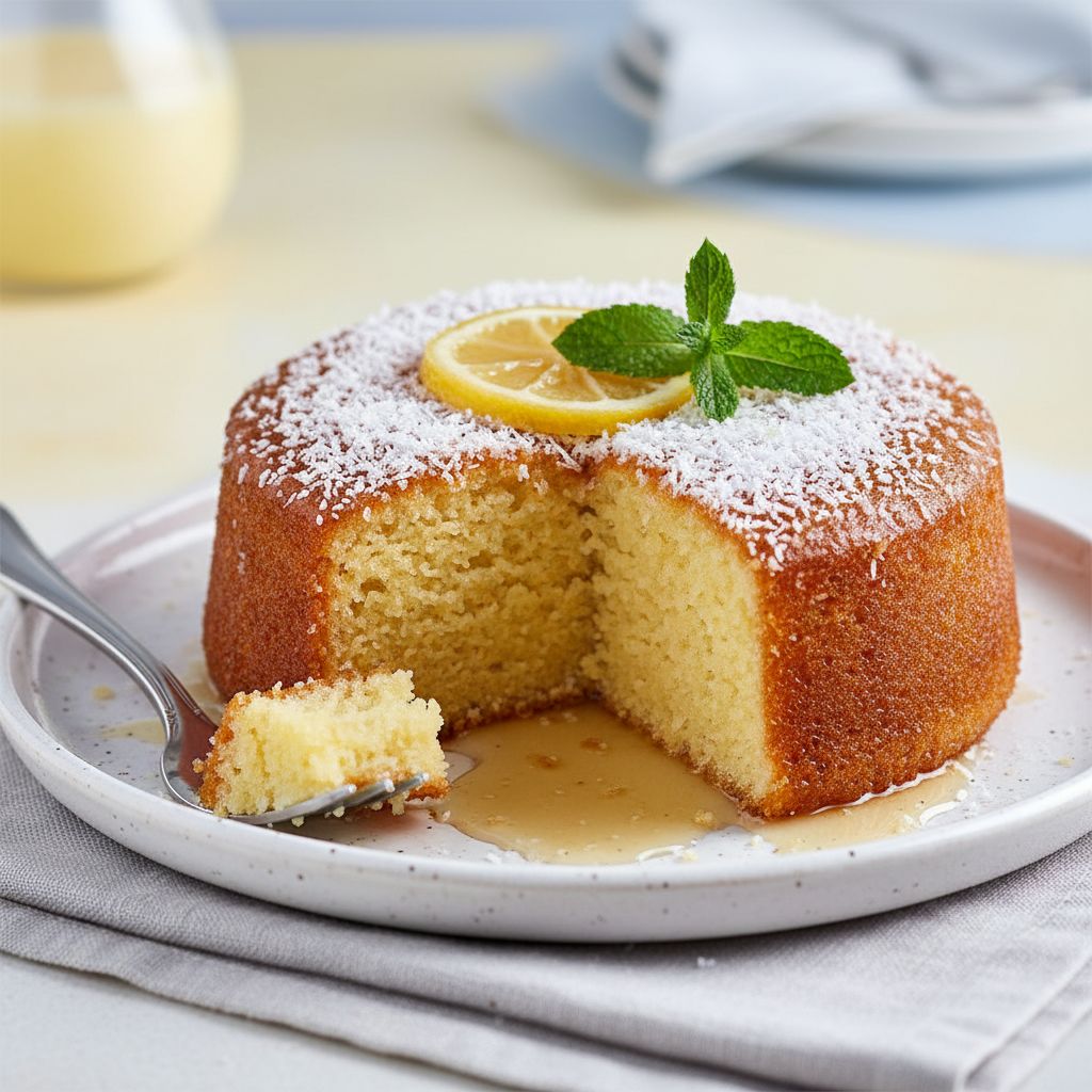 Revani (Semolina Cake in Syrup) — recipe cover