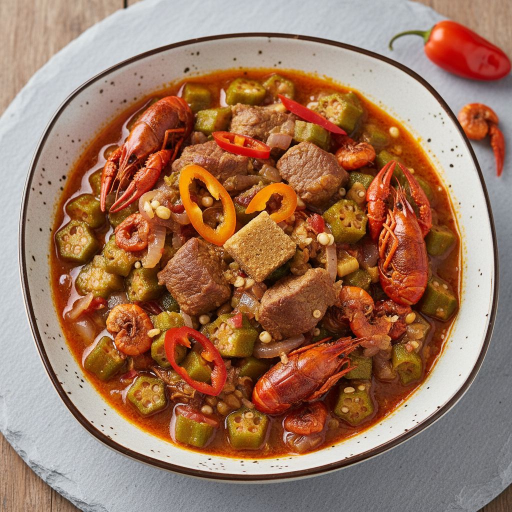 Sauce Gombo (Okra Sauce) — recipe cover