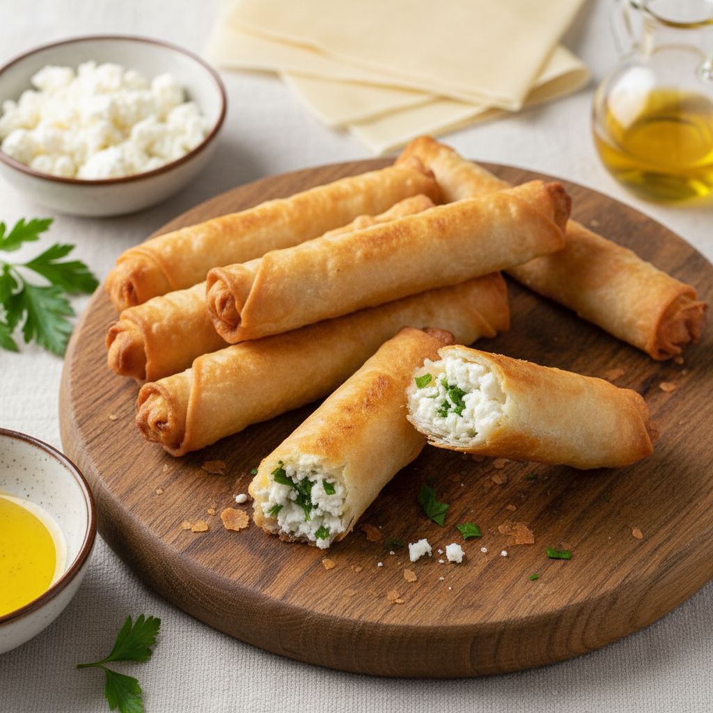 Sigara Böreği (Turkish Cheese Rolls) — recipe cover