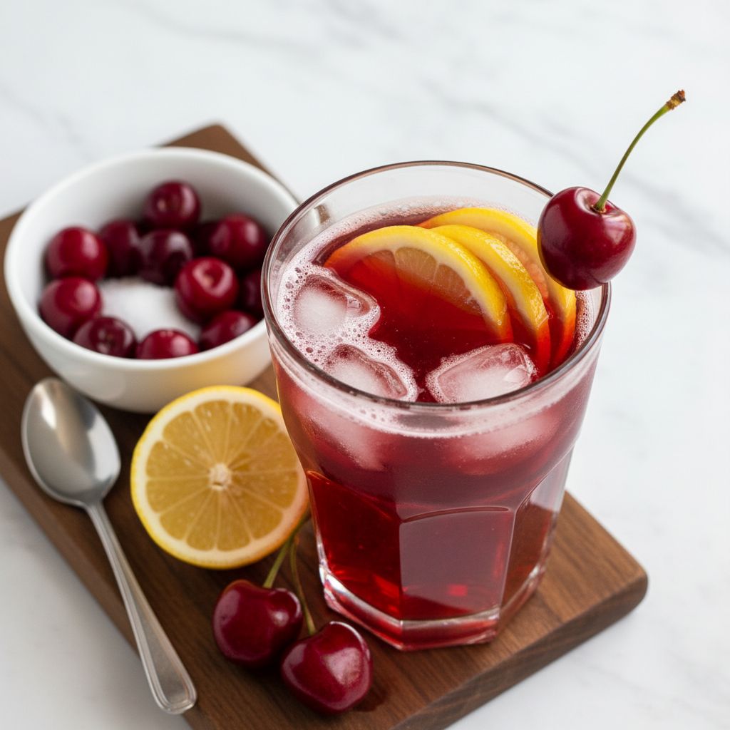 Sour Cherry Juice with Lemon — recipe cover