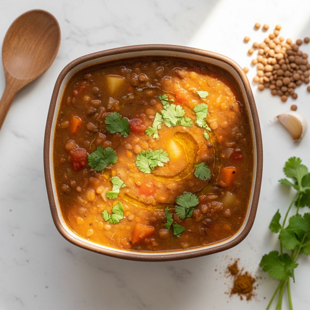 Sopa de Lentejas (Latin American Lentil Soup) — recipe cover