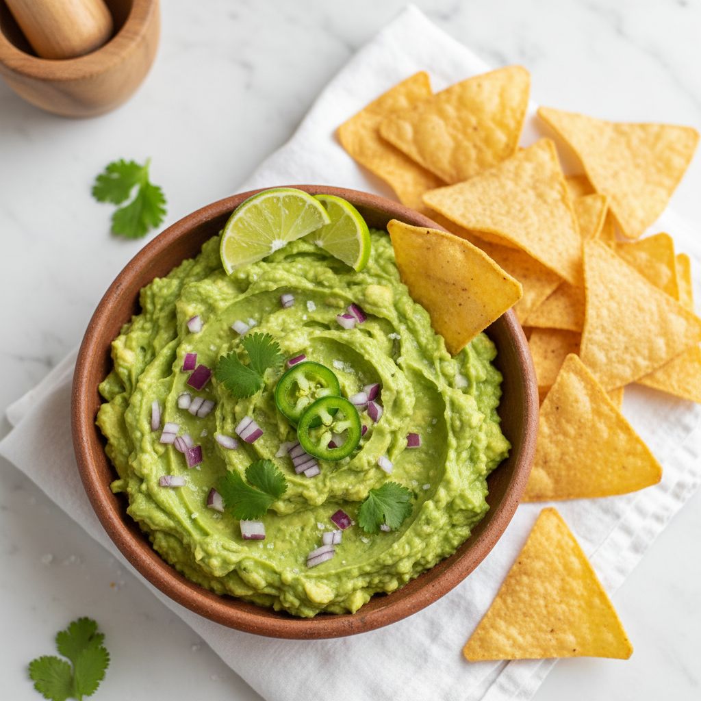 Totopos with Fresh Guacamole — recipe cover