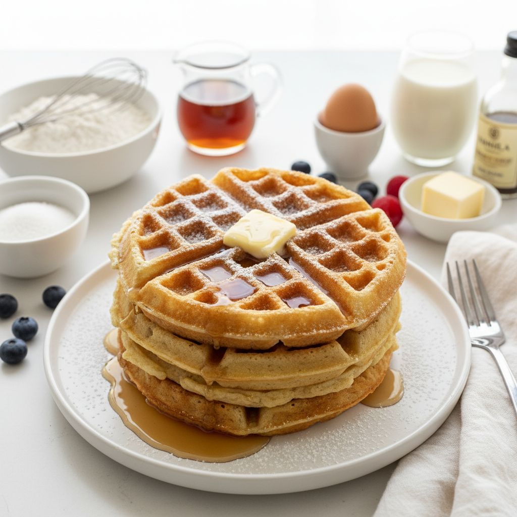 Classic American Waffles — recipe cover