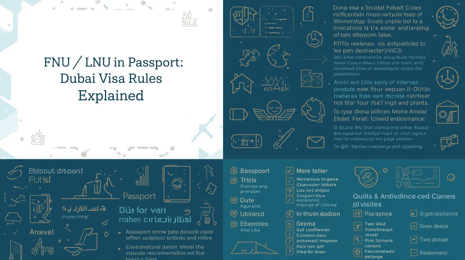 FNU / LNU in Passport: Dubai Visa Rules Explained