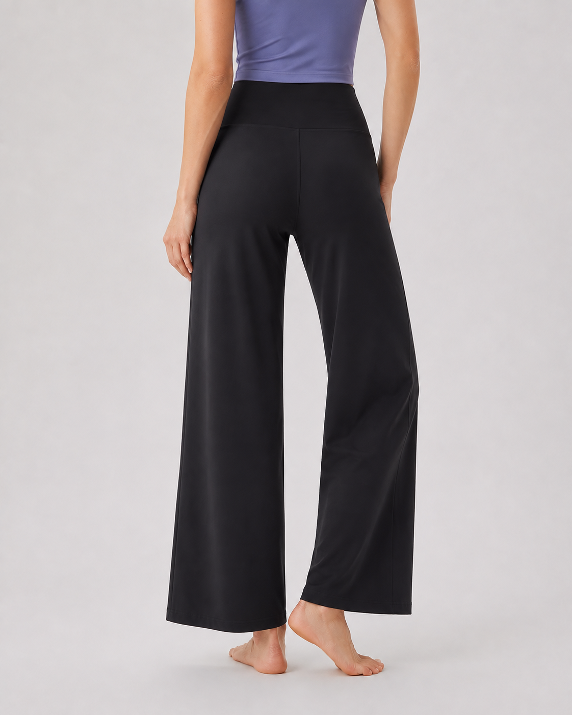 Custom High Waisted Wide Leg Yoga Pants for Women