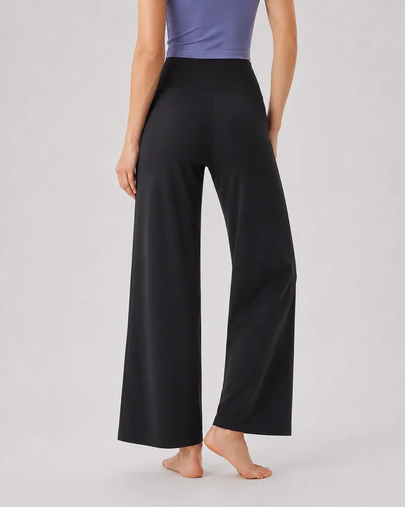 Custom High Waisted Wide Leg Yoga Pants for Women