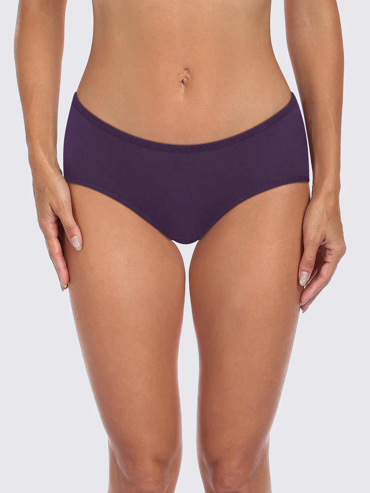 Wholesale Basic Women's Cotton-Feel Briefs | Mid-Rise Skin-Friendly Panties | Daily Breathable Comfort Underwear