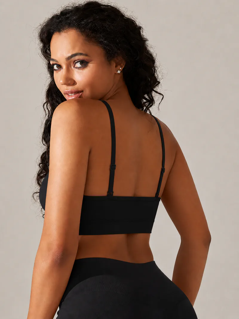 Adjustable Crisscross Back Sports Bra