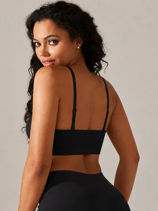 Adjustable Crisscross Back Sports Bra