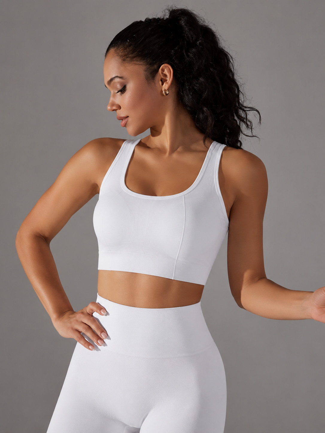 High Support Keyhole Racerback Sports Bra